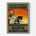 Vintage juliste Itävallan näyttelystä Adria 1913