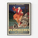 Vintage juliste Plombières-les-Bains uudistuminen reumatismit