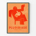 Vintage juliste Pluribiase kaksiytimen tabletteihin seinäkoristeluun