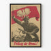 Puolalainen vintage sotilaspropagandajuliste
