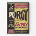 Vintage-teatteri Porgy - Juliste sisustuselementtinä seinälle