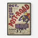 Vintage Juliste Post Roadin seinäkoristukseen retrotyylisesti