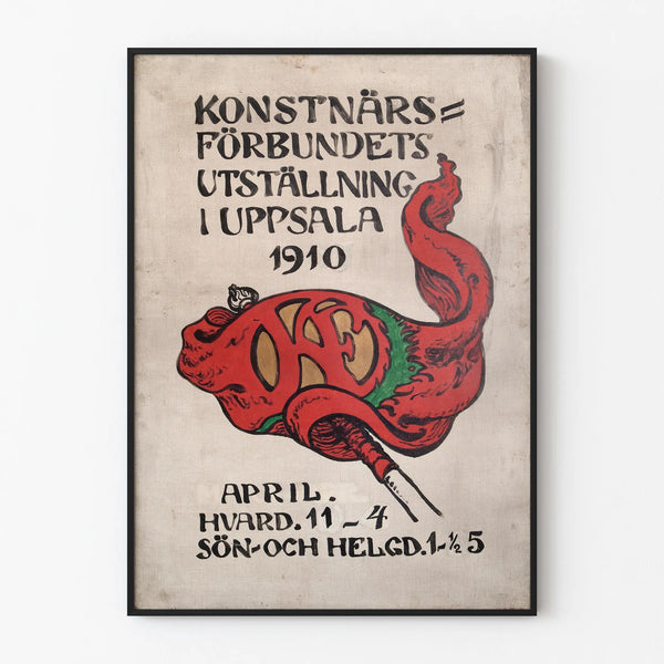Uppsalan taidejuliste 1910 - Vintage-seinäkoristelu