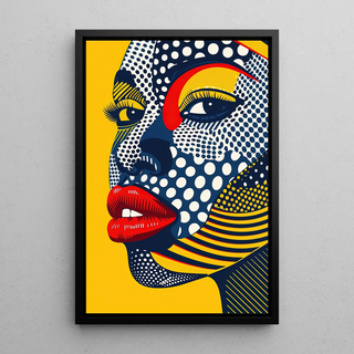 Tableau Pop Art - Visage Pop | Reproduction Tableau Décoration murale affiche copie