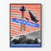 Vintage juliste Power for Defense - Sotilaallinen ja patriotinen seinäkoristelu