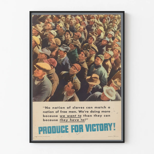 Vintage propagandajuliste "Tuota voittoon"