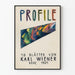 Vintagejuliste Profiili 1924 Karl Wiener - Taiteellinen seinäkoristelu