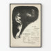 Vintage juliste Théâtre Libre kaudelta 1895-96, tyylinen litografia