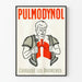 Vintagejuliste Pulmodynol - Terveys- ja keuhkoputkien suojelun seinäkoriste