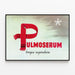 Vintage juliste Pulmoserum hengitystehoste — kehystetty taideteos seinällä