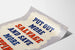 Vintagejuliste « Put Out More Salvage and Save More Shipping » seinäkoristeeksi