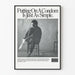 Vintagemainos kondomin käytön tärkeydestä juliste
