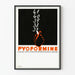 Vintage Pyformine juliste seinäkoriste graafinen