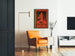 Art Déco Juliste Khmerien juhla - Vintage seinäkoriste Kambodža