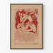 Vintagejuliste 'Intian teema antiikki' Quatzarts 1922