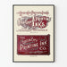 Vintage Queen City Printing Ink Co. Kirkkaanpunainen juliste
