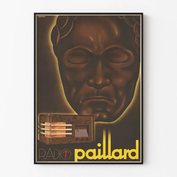 Retro radiovintagejuliste Paillard seinäkoriste