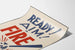 Seinäjuliste Ready Aim Fire - Vintage-seinäkoristelu