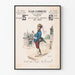 Vintage juliste Plan-Commode Pariisi 1889 seinäkoristetta varten