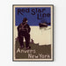 Vintage juliste Red Star Line Antwerpen–New York