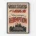 Vintage teatteri-ilmoitus ulkoilmajuliste Redemption Tolstoin