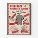 Vintage juliste lastenvaatteiden vahvistamiseen
