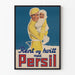 Vintage Persil vauva ja äiti talvella -juliste