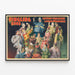 Vintage juliste Ringling Bros Coterie of Frolicsome Laugh Makers — kehystetty taideteos seinällä