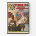 Vintage juliste Ringling Brothers -kurssit, hippodromi, roomalainen