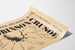 Typografinen vintage juliste Robinson Crusoe