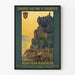 Vintage Juliste Rocamadour - Haut-Quercyn ja Bas-Limousinin autokilpailut