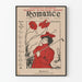 Vintage-romanttinen juliste Rautatieasema - Naisellinen piirros syyskuu