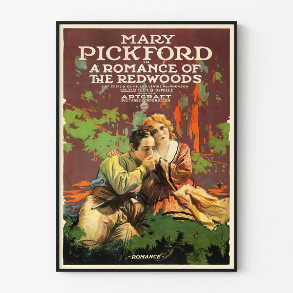 Vintage-romantiikka punapuumetsistä Mary Pickfordin juliste