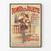 Vintage Juliste Romeo ja Julia - Romanttinen seinäkoristelu