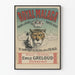 Vintage Royal Malaga -juliste tiikerillä ja kruunulla