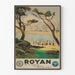 Vintage Royan Plage - Juliste luonnon ja urheilun seinäkoriste