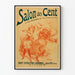 Vintage juliste Salon des Cent 1897 - historiallinen seinäkoristelu