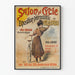 Vintage juliste Pyöräilysalonki Kansainvälinen Velocipédie-näyttely 1894