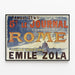 Vintagejuliste Le Journal aloittaa Rooman Emile Zola -teoksesta — kehystetty taideteos seinällä