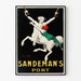 Vintage Sandeman's Port - Julisteen seinäkoriste tyylikäs ja retro