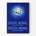 Vintage juliste Santal Monal Prostal Monal metyylivärissä