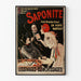 Vintage Juliste Saponite ranskalainen antiseptinen tuote