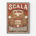 Vintage Juliste Scala Sali Valoisa Sähkölampun Valossa