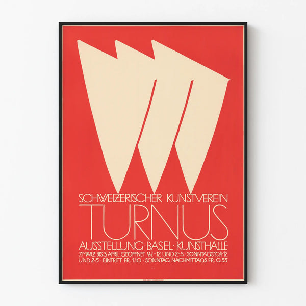 Näyttelyjuliste Turnus - Kunsthalle Basel