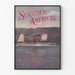 Vintage tieteellinen amerikkalainen Hudson-Fulton-juhlan juliste 1909
