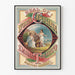 Vintage Juliste Pohjois-Carolinan tupakkaleiman Marburg Brothers