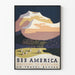 Vintage juliste seinäkoriste Montana USA - Näe Amerikkaa