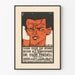 Vintage juliste konferenssista Egon Friedell 'Shaw oder die Ironie'