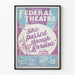 Vintage-teatterin juliste Miami Federal Theatre - Hän kulki Lorraine kautta