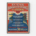 Vintagejuliste 1908 - Skienin käsityöläisyhdistyksen lotteri